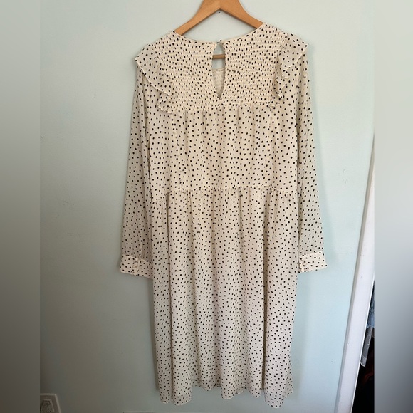 Madewell Polka Dot Long Sleeve Dress - Picture 9 of 10